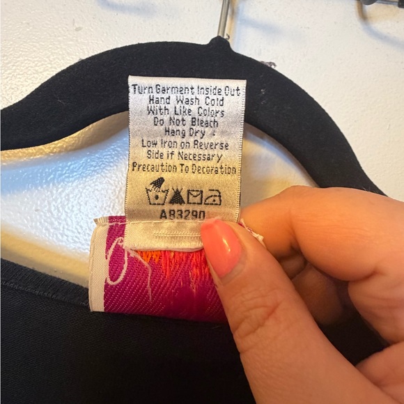 Quacker Factory Black Sequin & Pearl Embellished Sweater - Picture 8 of 9